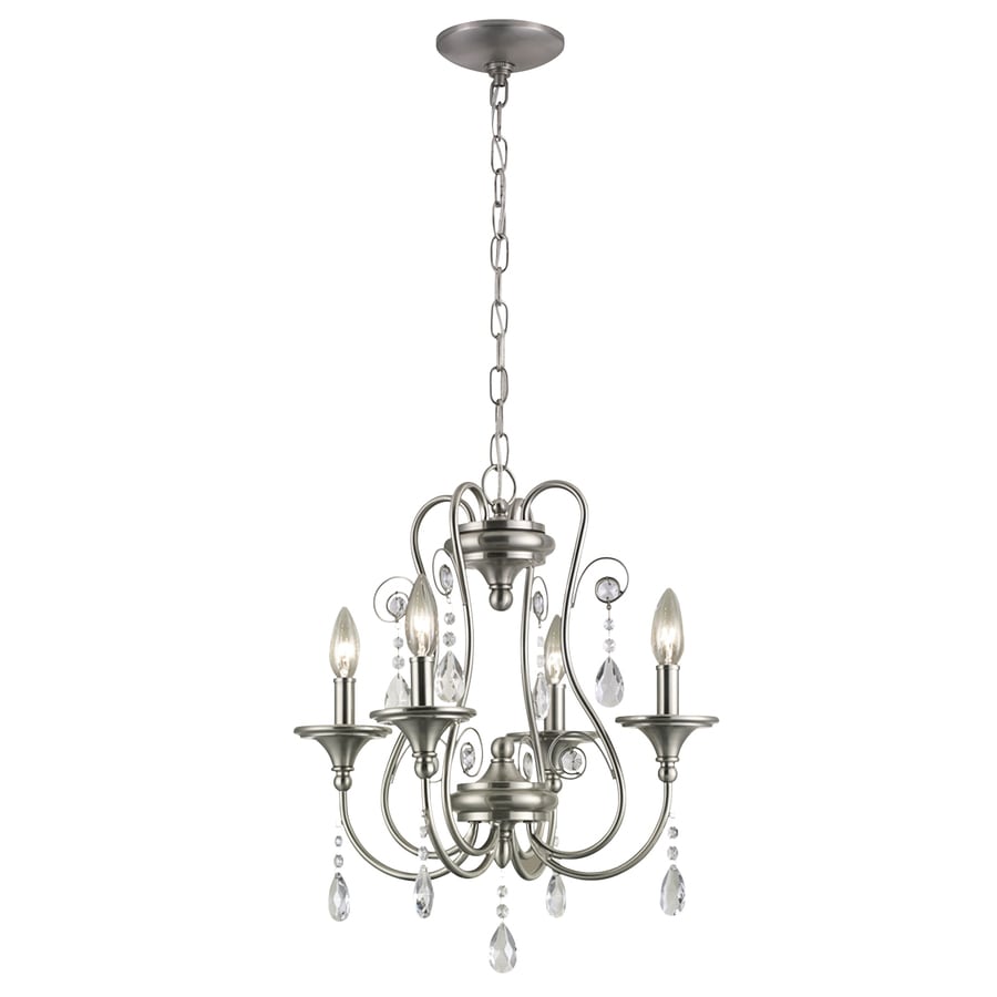 brushed nickel rectangle chandelier