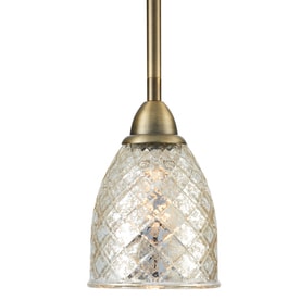 Mercury Gl Lighting Ceiling Fans At Lowes Allen Roth Lynlore Old Br Mini Vintage Mercury Gl Dome Pendant Light