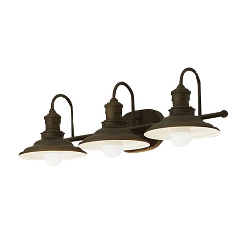 Hainsbrook 3 Light Bronze Traditional Vanity Light