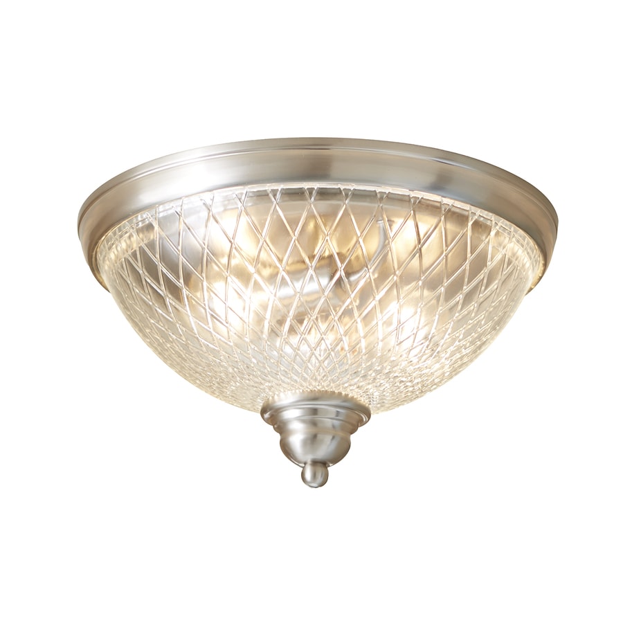 Allen Roth Cardington 12 99 In W Brushed Nickel Flush Mount Allen Roth Cardington 12 99 In W Brushed Nickel Flush Mount Light
