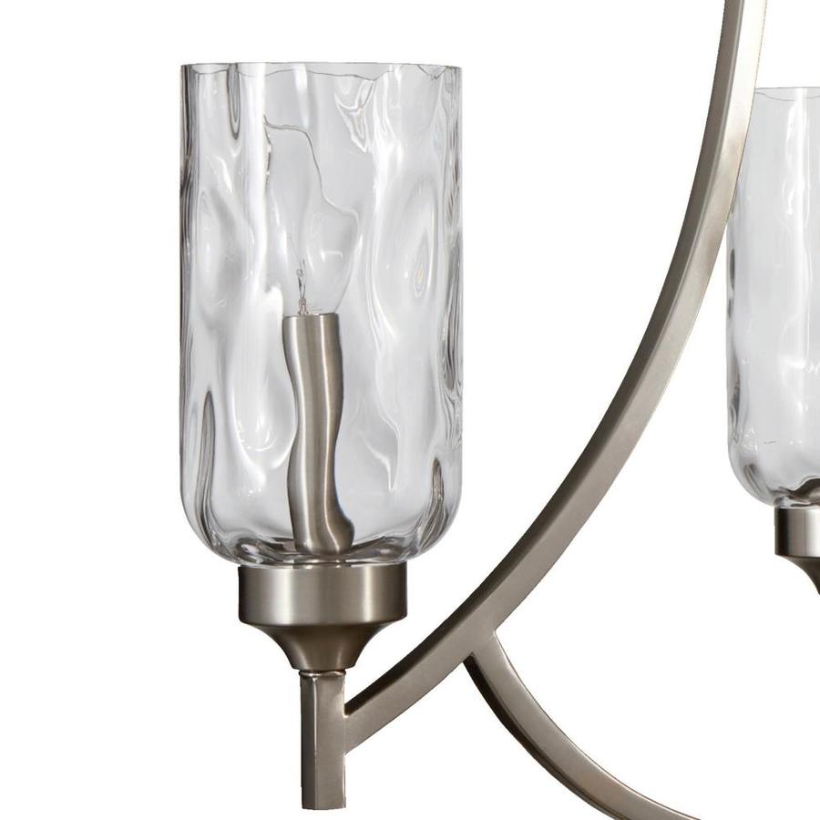 allen + roth Latchbury 3-Light Brushed Nickel Transitional Chandelier ...