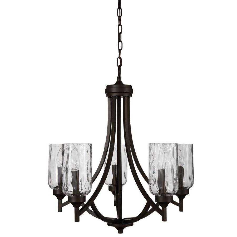 Allen + roth Latchbury 5-Light Aged Bronze Craftsman ...