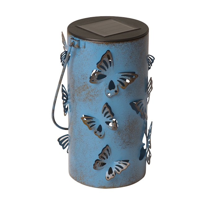 Portfolio 3 35 In X 6 46 Blue Metal Solar Outdoor Decorative Blue Metal Solar Outdoor Decorative