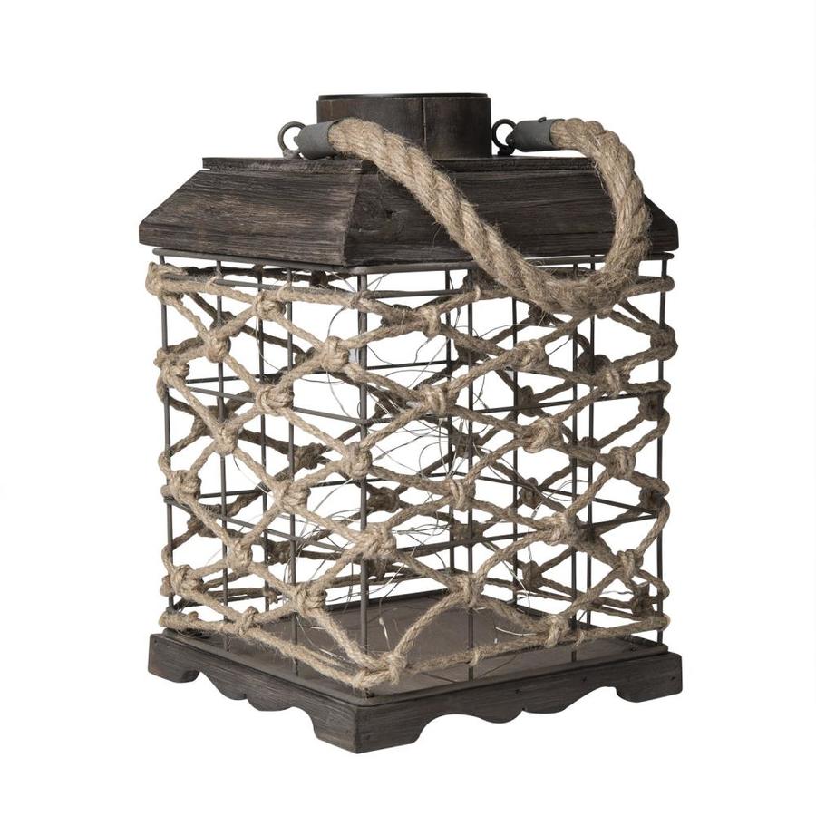 Allen Roth 7 87 In X 12 2 Light Oak Metal Solar Outdoor Allen Roth 7 87 In X 12 2 Light Oak Metal Solar Outdoor Decorative