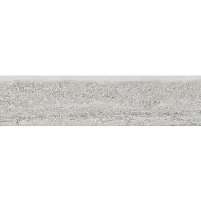 Style Selections Ridgemont Silver 3-in x 12-in Glazed Porcelain Stone ...