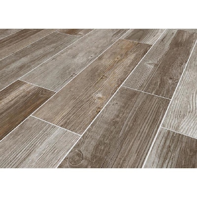 Style Selections Woods French Gray 6 In X 24 In Glazed Porcelain