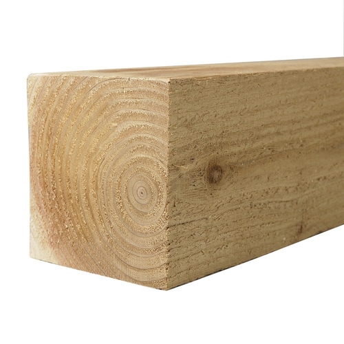 Top Choice Cedar Deck Post (Common: 4-in x 4-in x 8-ft; Actual: 3.75-in ...