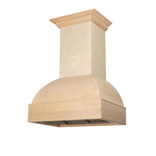 ZLINE KITCHEN & BATH Ducted Unfinished Wood Wall-Mounted Range Hood ...