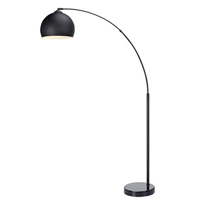 Versanora Arguer Arc Floor Lamp With Black Marble Base At Lowes Com