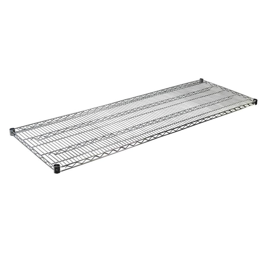 Storage Concepts 6 Ft X 18 In Chrome Universal Wire Shelf At Lowes Com