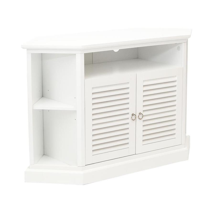 Walker Edison White Corner Tv Stand At Lowes Com