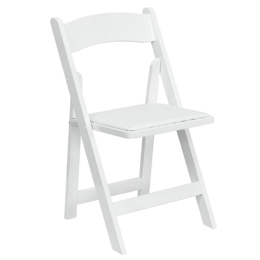 purchase white folding chairs