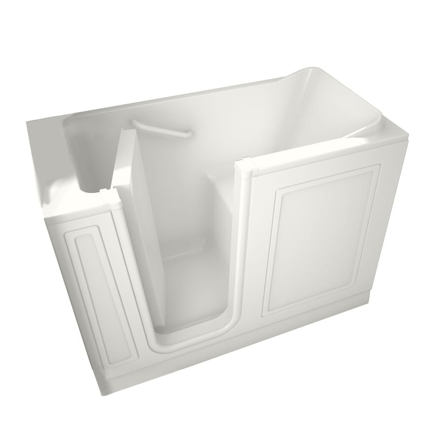 American Standard 2848.110.SLW Walk-In 28-in W x 48-in L White Acrylic Rectangular Left-Hand Drain (Drain Included)