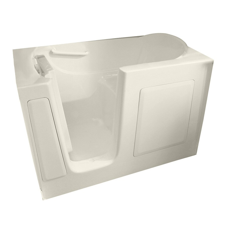 American Standard 3060.100.ALL Walk-In-Baths 60-in L x 30-in W x 38-in H Linen Gelcoat and Fiberglass Rectangular Walk-in Air Bath