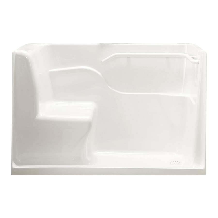 American Standard White 30 In X 60 In X 38 In Acrylic One Piece Kit With Integrated Seat In The Shower Stalls Enclosures Department At Lowes Com