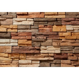 Stone Veneer At Lowes Clipstone Prostack 8 Sq Ft Sand Manufactured Stone Veneer