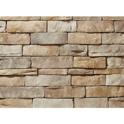 Clipstone Ledgestone 8 Sq Ft Tan Manufactured Stone Veneer At