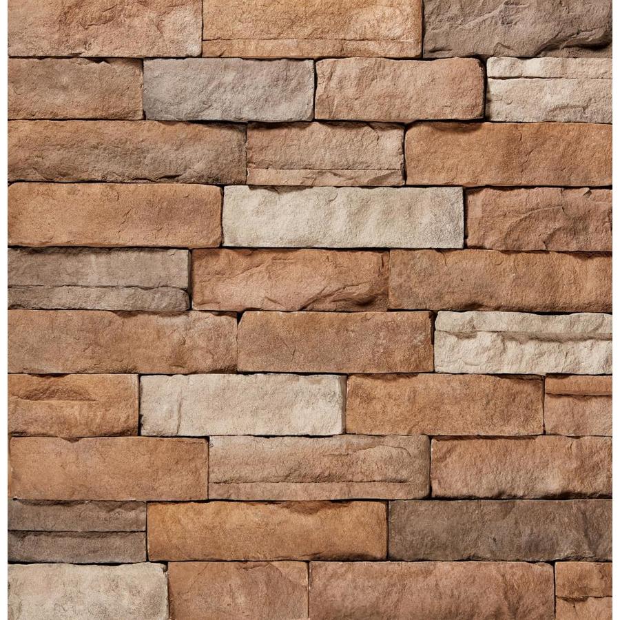 ClipStone Ledgestone Flats 5sq ft Tan Manufactured Stone Veneer in the