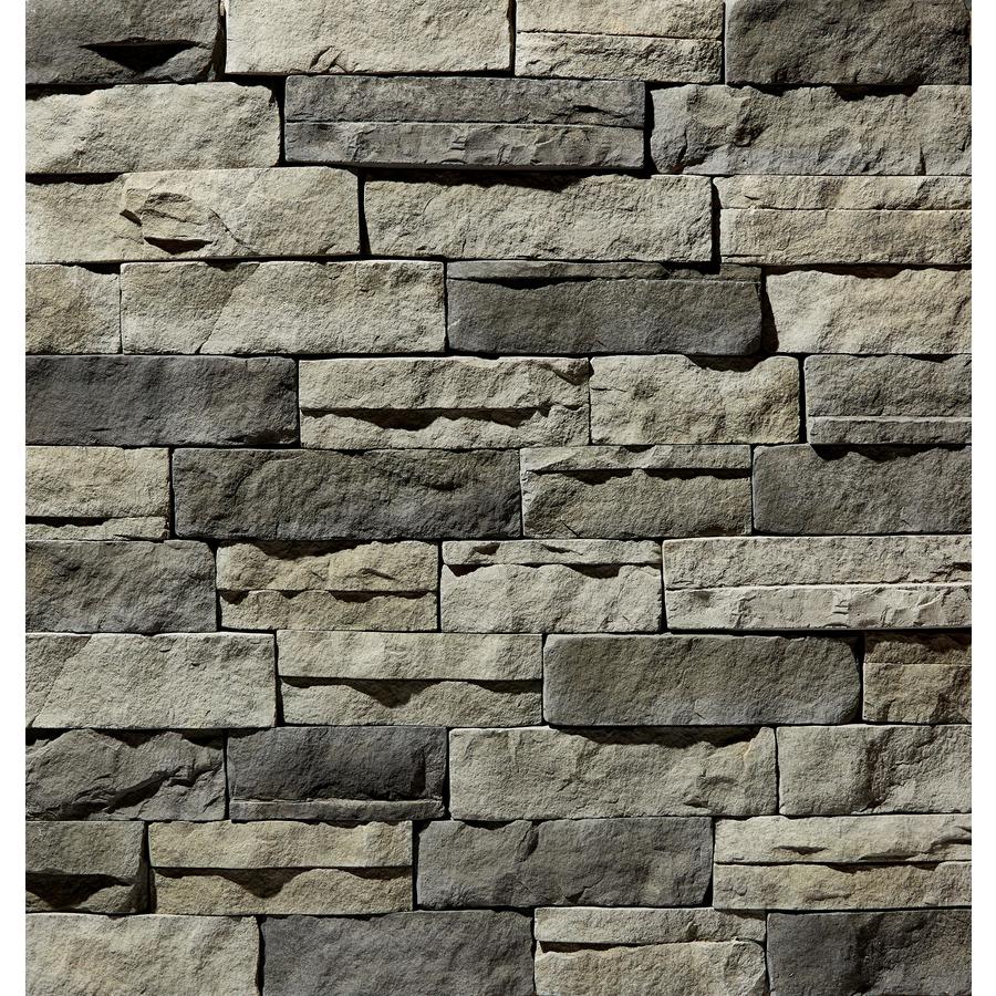 ClipStone Ledgestone Flats 5sq ft Teton Grey Manufactured Stone Veneer