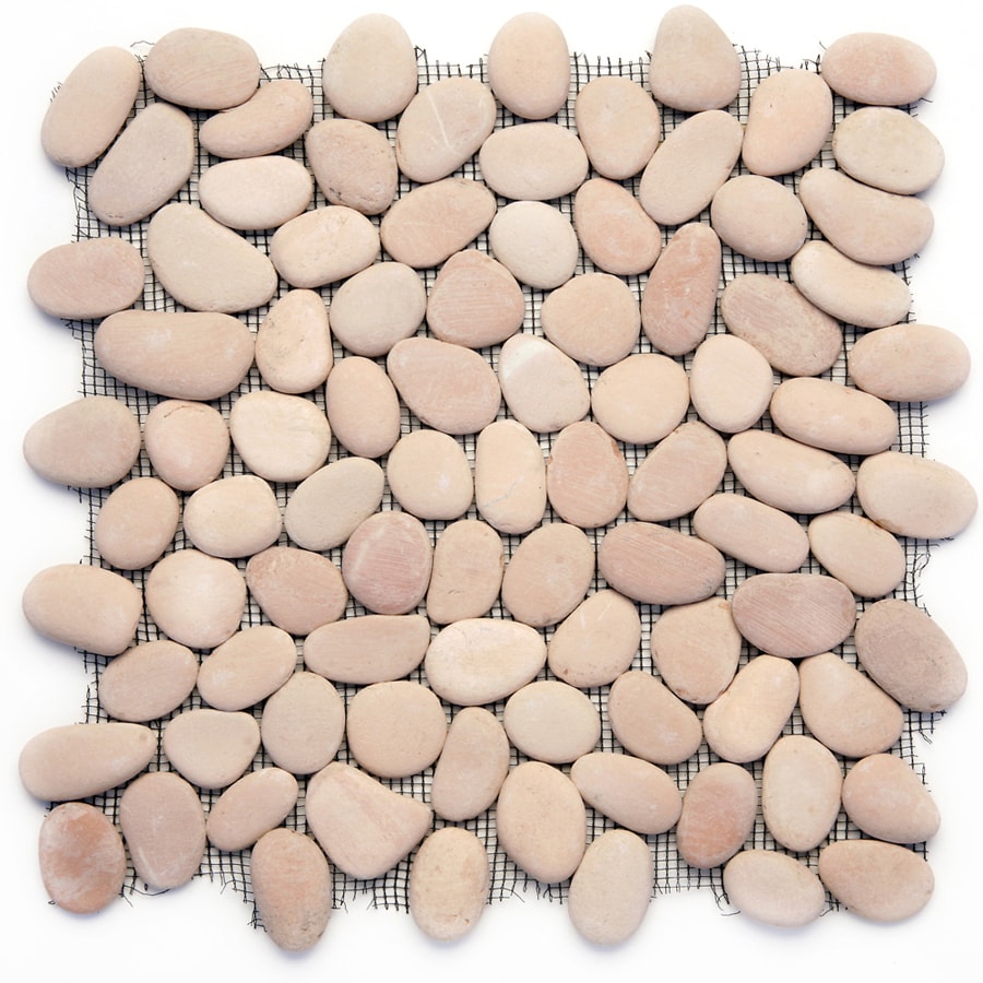 Solistone River Rock Pebbles 10 Pack Dawn 12 In X 12 In Pebble Mosaic Floor And Wall Tile