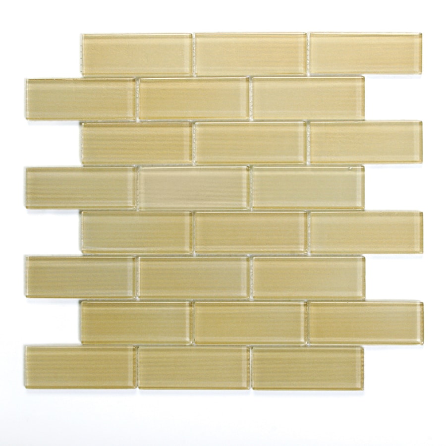 Solistone Mardi Gras Glass 10-Pack St Charles Mosaic Glass Wall Tile ...