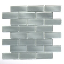 Solistone Gl Tile At Lowes Solistone Mardi Gras Gl 10 Pack Carrollton Brick Mosaic Subway Tile Common