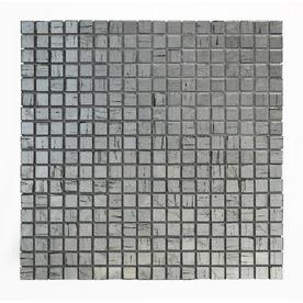 Tile At Lowes Solistone Micro Folia Gl 10 Pack Borage Uniform Squares Mosaic Wall Tile Common