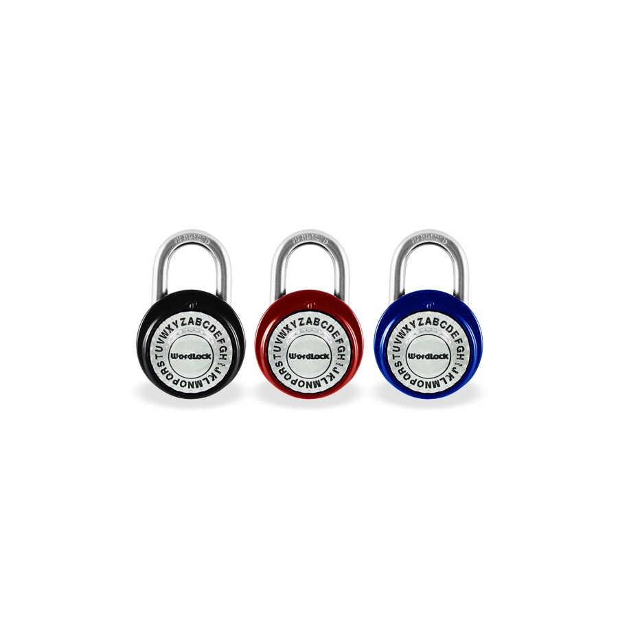 Wordlock PL-114-AX Steel Shackle Combination Padlock