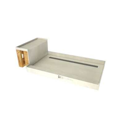 Base N Bench Made For Tile Molded Polyurethane Shower 34 In W Base N Bench Made For Tile Molded