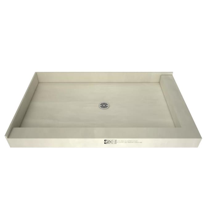 Redi Base Made For Tile Molded Polyurethane Shower Base 30in W x 60in L with Center Drain in