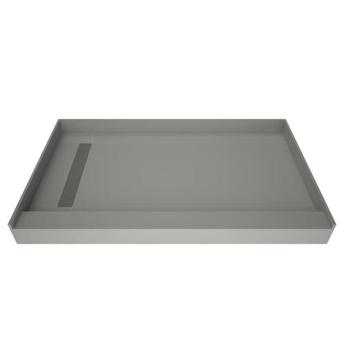 Redi Trench Made For Tile Molded Polyurethane Shower Base 32in W x 60in L with Left Drain in