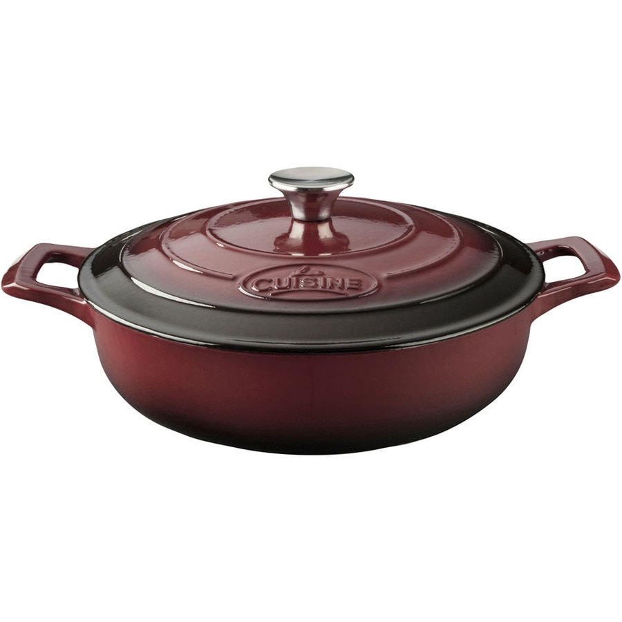 La Cuisine 3.75-Quart Cast Iron Dutch Oven with Lid at Lowes.com