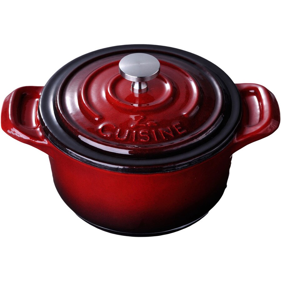 La Cuisine 0.3125Quart Cast Iron Dutch Oven with Lid in the Cooking