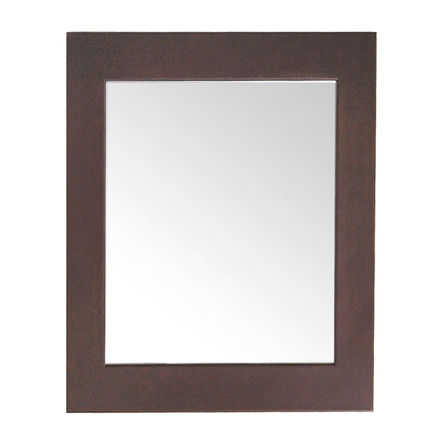 Avanity PRADO-M22-DW 30-in H x 22-in W Prado Dark Walnut Rectangular Bathroom Mirror