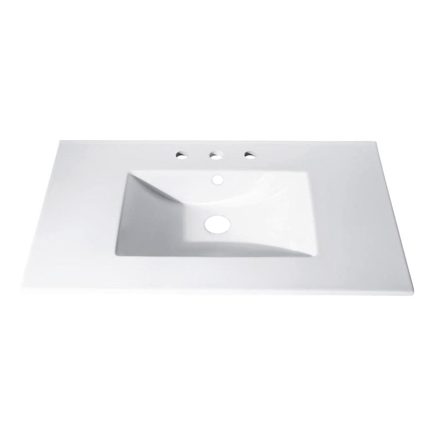 Avanity Loft 31 In White Vitreous China Bathroom Vanity Top At