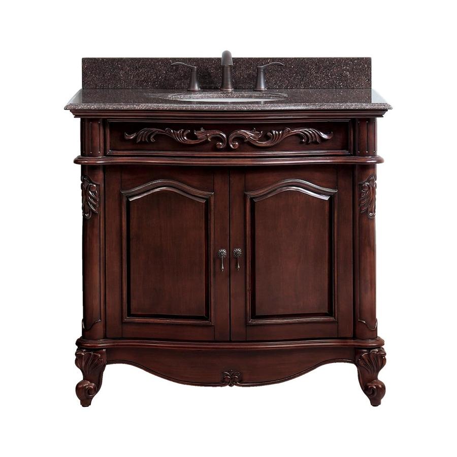 Avanity Provence 37-in Antique Cherry Single Sink Bathroom ...