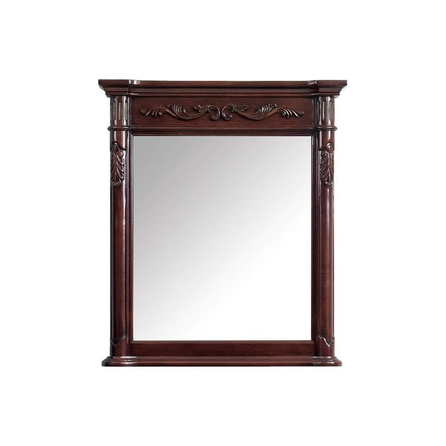 Shop Avanity Provence 30 In Antique Cherry Rectangular Bathroom Mirror