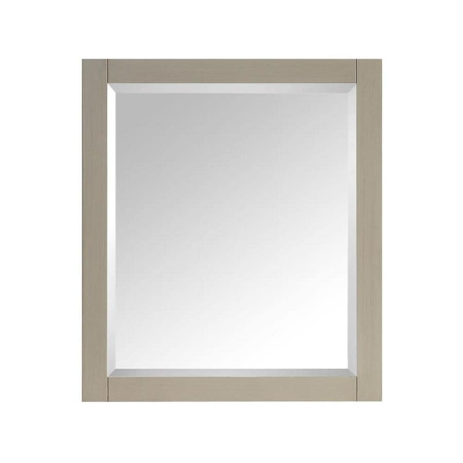 Avanity Delano 28-in Taupe Glaze Rectangular Bathroom Mirror