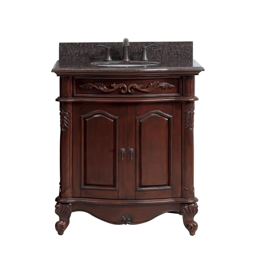 Avanity Provence 31 In Antique Cherry Single Sink Bathroom