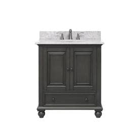 avanity thompson charcoal glaze undermount single sink bathroom vanity with natural marble top common - Bathroom Cabinets At Lowes avanity thompson charcoal glaze undermount single sink bathroom vanity with natural marble top common - Bathroom Cabinets At Lowes