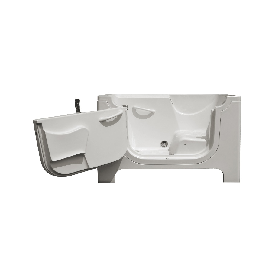 Endurance 30in x 60in White Gelcoat/Fiberglass Drain (LeftHand Drain) at
