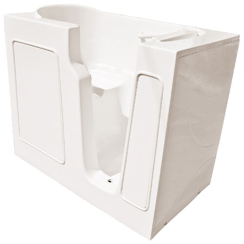 Endurance Gelcoat and Fiberglass Rectangular Walkin Bathtub with Right
