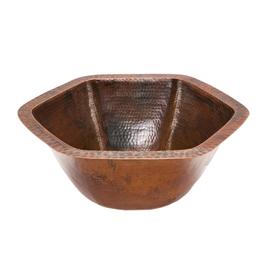 Premier Copper Products Oil Rubbed Bronze Copper Bathroom Sink