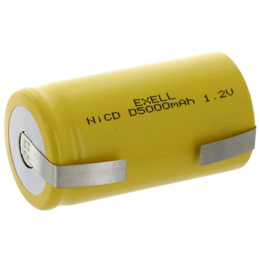 Exell Battery Rechargeable Nickel Cadmium (NiCd) D Assembly Cell