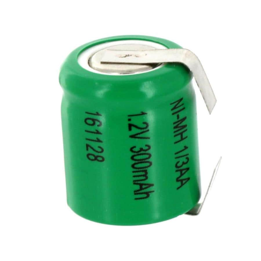 Exell Battery Rechargeable Nickel Metal Hydride (NiMH) 1/3AA Assembly ...