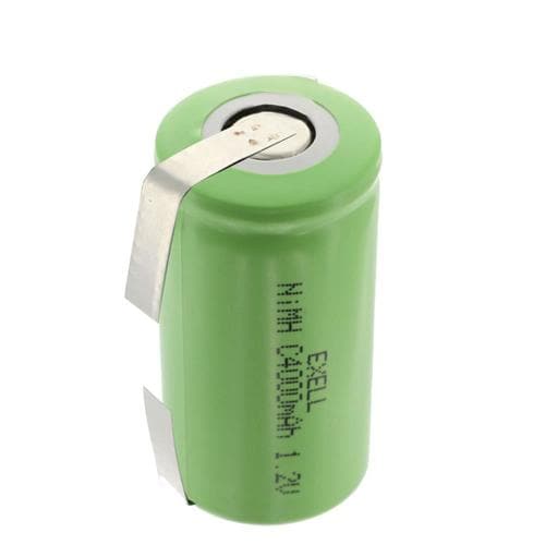 Exell Battery Rechargeable Nickel Metal Hydride (NiMH) C Assembly Cell ...