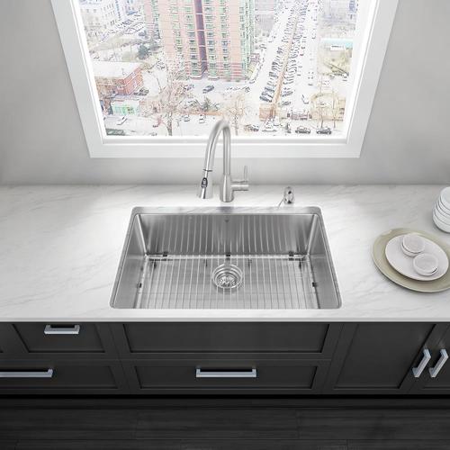 VIGO Mercer 32in x 19in Stainless Steel Single Bowl Undermount