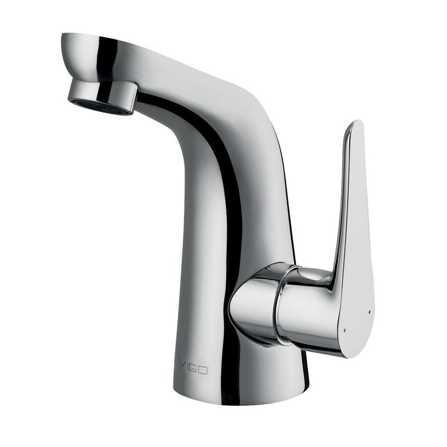 Vigo Chrome 1 Handle Single Hole Bathroom Sink Faucet At Vigo Chrome 1 Handle Single Hole Bathroom Sink Faucet
