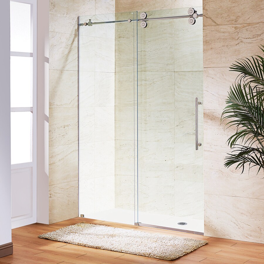 Elan 68 In To 72 In W Frameless Bypass Sliding Stainless Steel Shower Door