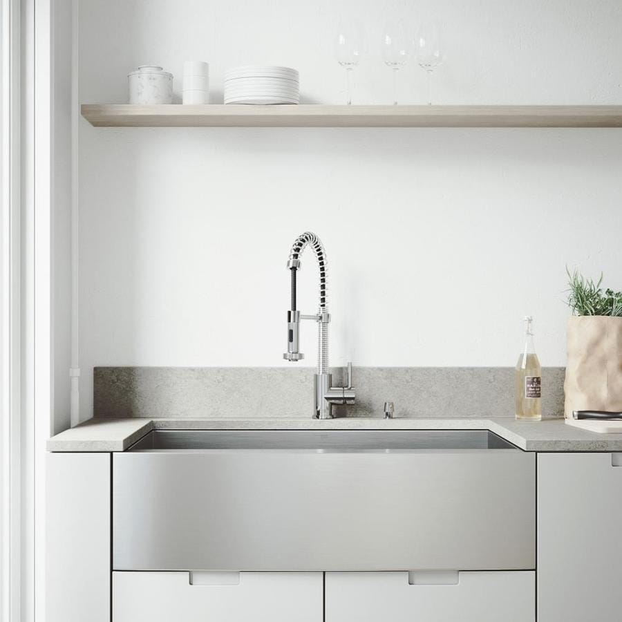 Vigo Camden 36 In X 22 25 Stainless Steel Chrome Single